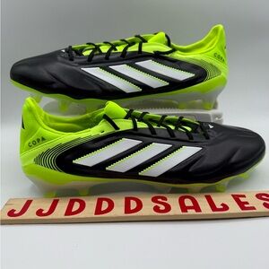 Adidas Copa Pure 3 Elite Fg Core Black Green Soccer Cleats JH6304 Men’s Sz 11